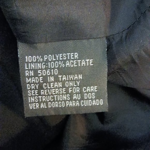 Kasper & Company ASL Black Microfiber Classic Blazer - A Perfect Travel Blazer - Picture 5 of 6